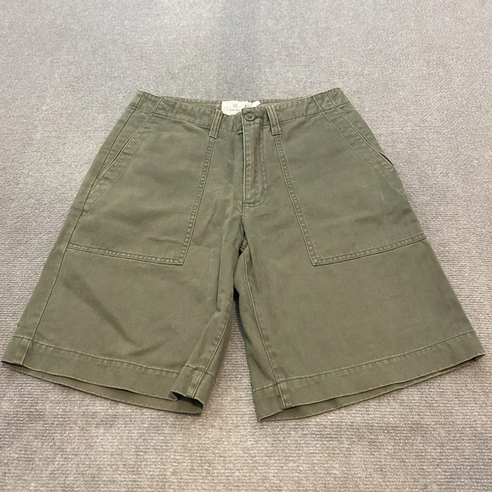 Vintage Gap Shorts Mens Size‎ 29 Olive Green Pockets Thick Heavy Y2K 10